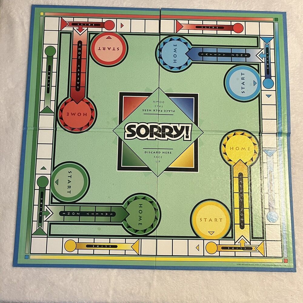 SORRY!‎ Board Game BOARD ONLY Parker Brothers Vintage 1992